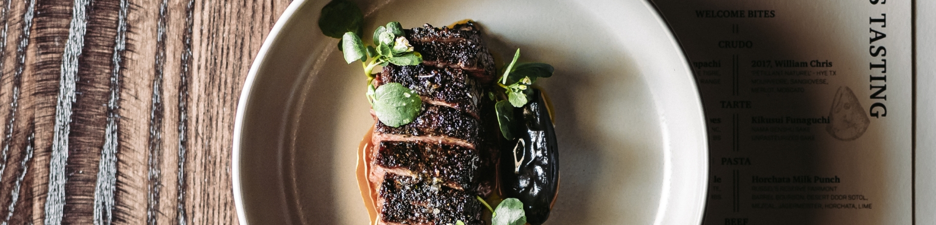 steak and wine in garrison