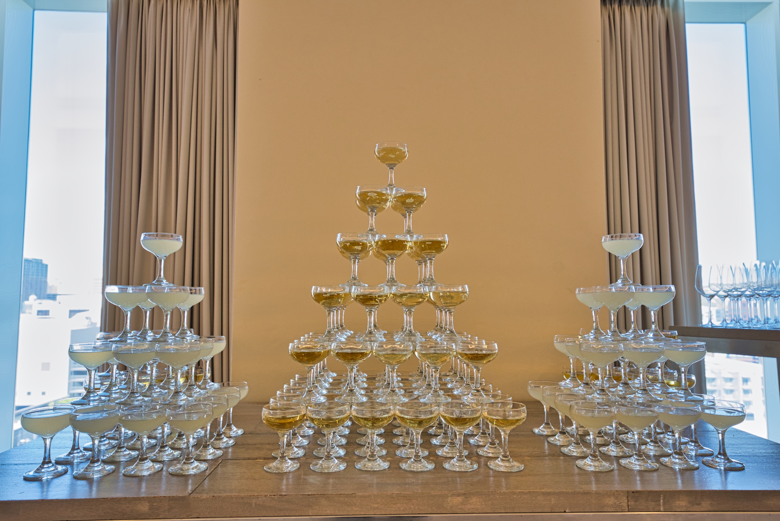 Champagne tower
