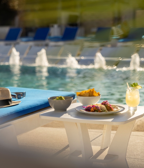 Lunch by the pool